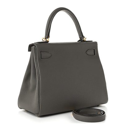 Hermes Togo Kelly Retourne 28 Etain 3 of 11