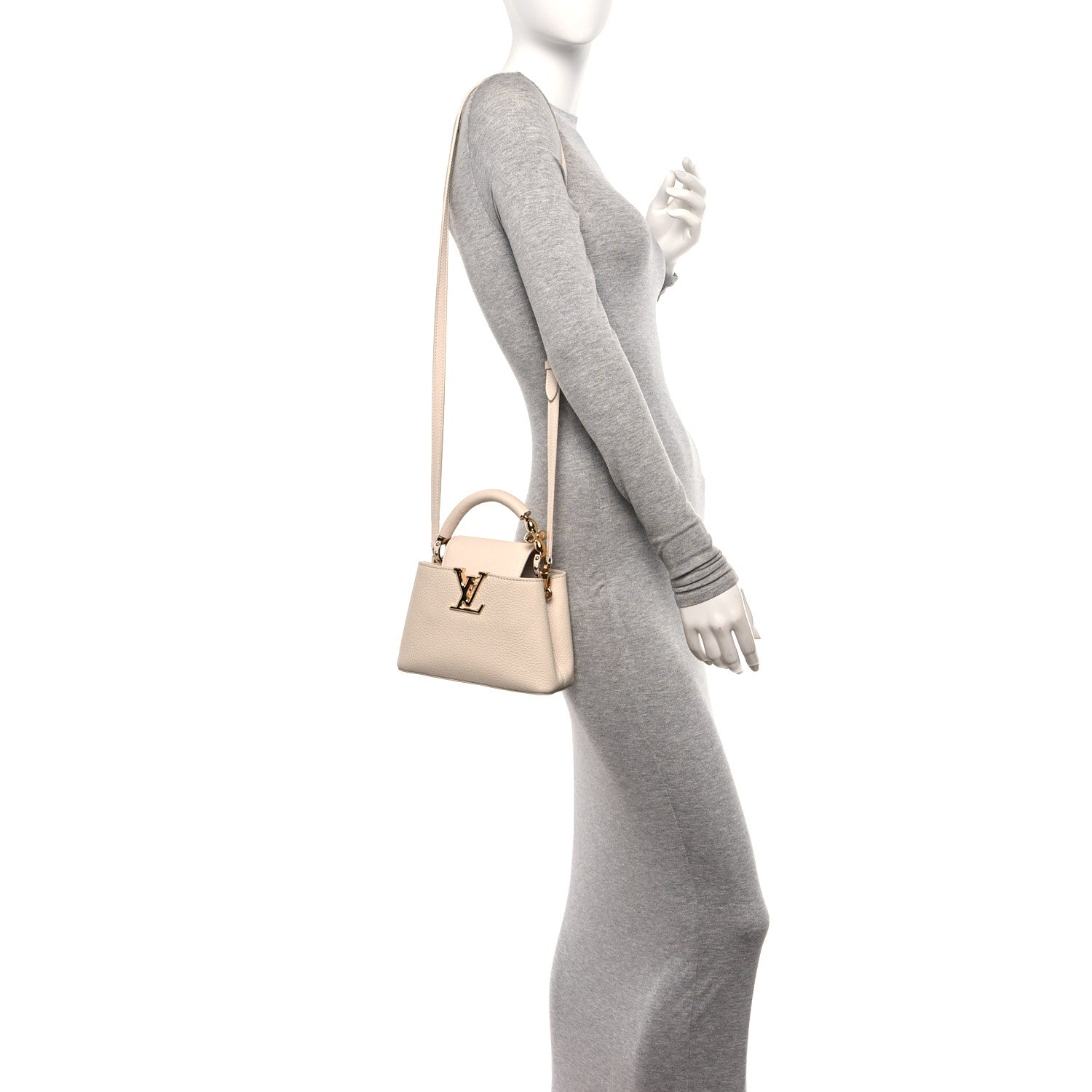 Louis Vuitton Taurillon Jewelily Capucines Mini Quartz 2 of 9