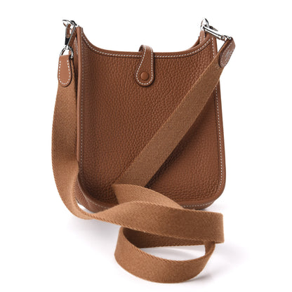 Hermes Taurillon Clemence Evelyne TPM Gold 3 of 10