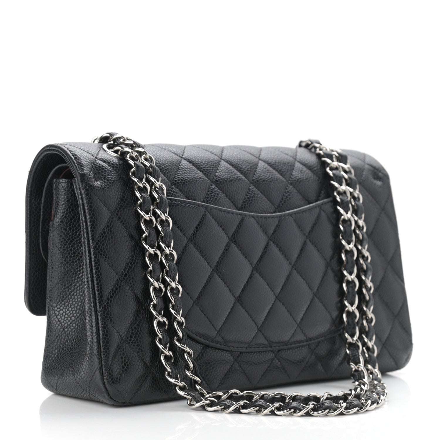 Chanel Caviar Quilted Medium Double Flap Black 2 of 11