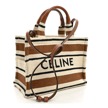 Celine Jacquard Striped Small Cabas Thais Multicolor 3 of 9