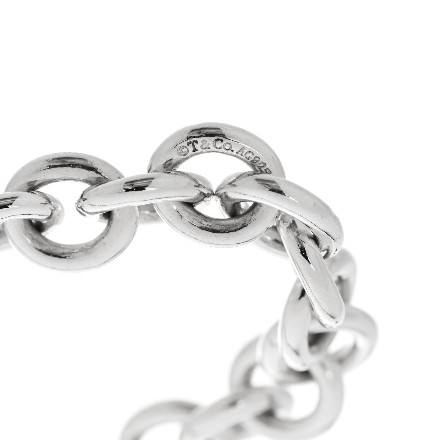 Sterling Silver Round Chain Link Bracelet