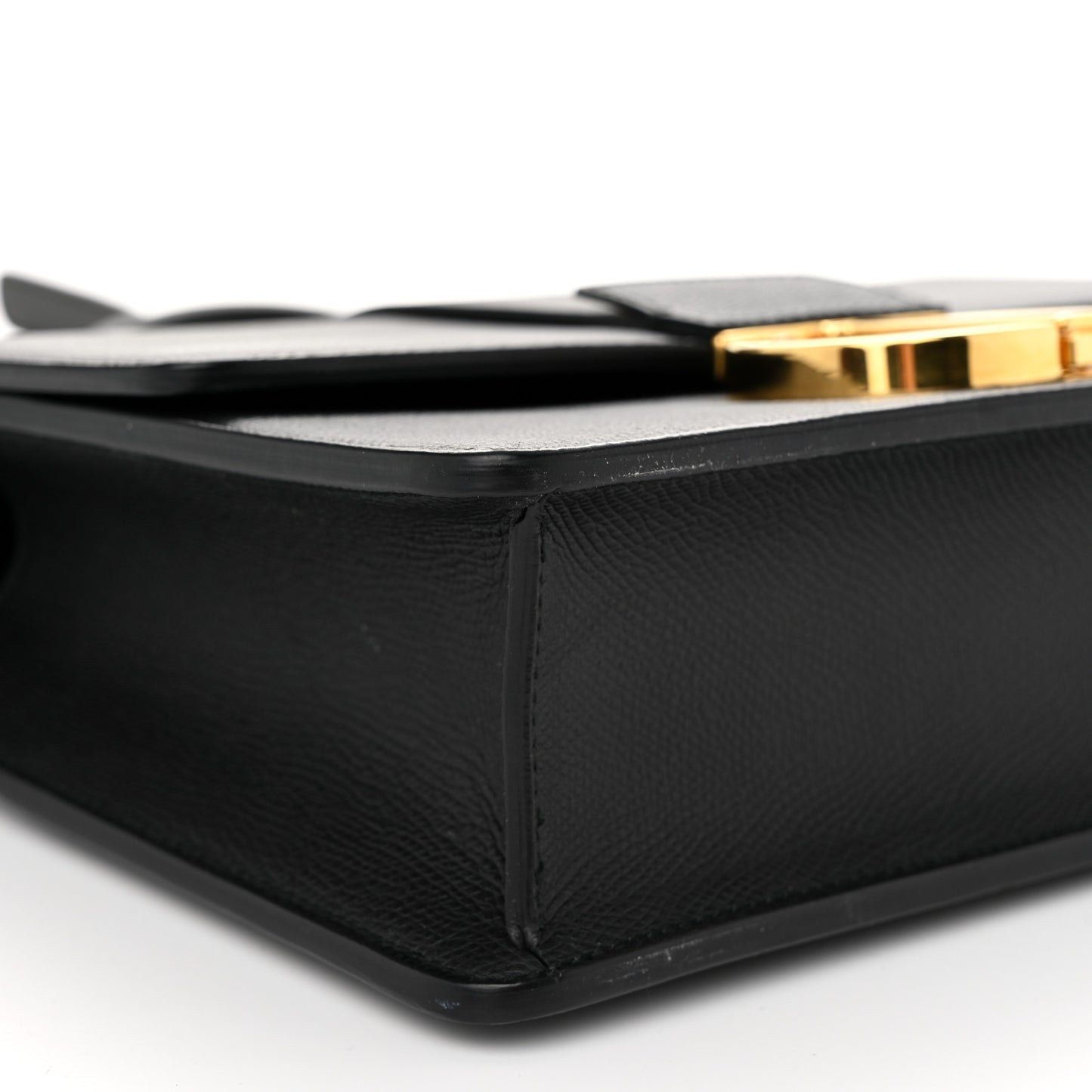 Grained Calfskin 30 Montaigne Flap Bag Black