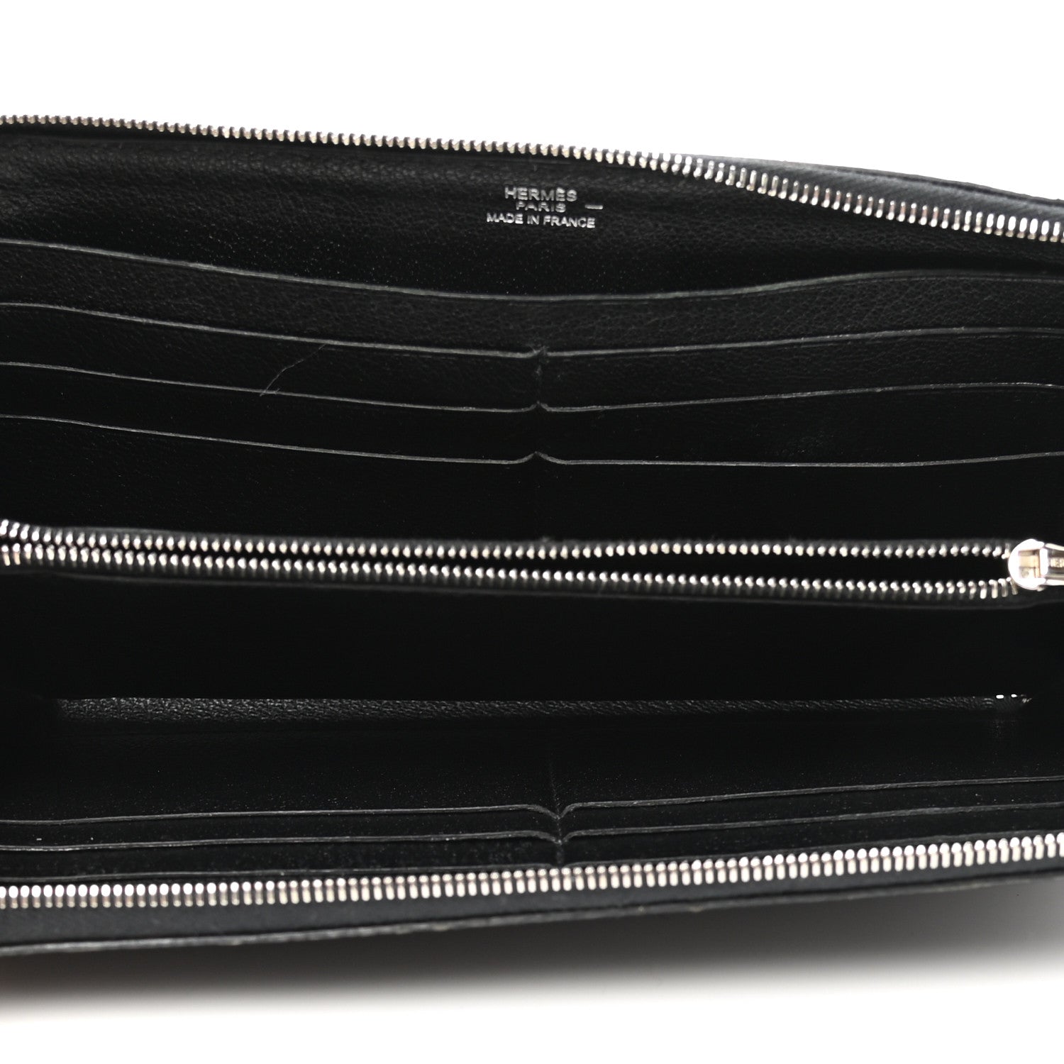 Hermes Lizard Azap Wallet Black 5 of 8