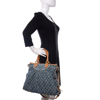 Louis Vuitton Denim Neo Cabby GM Blue 2 of 17