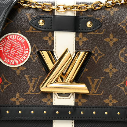 Louis Vuitton Epi Monogram Complice Trunks and Bags Twist Shoulder Bag MM Black 7 of 10
