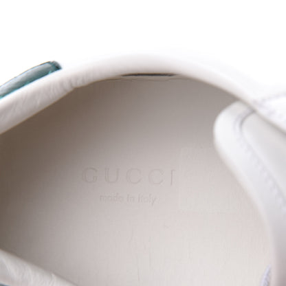 Gucci Calfskin Ayers Web Bee Embroidered Ace Sneakers 40 White 8 of 11