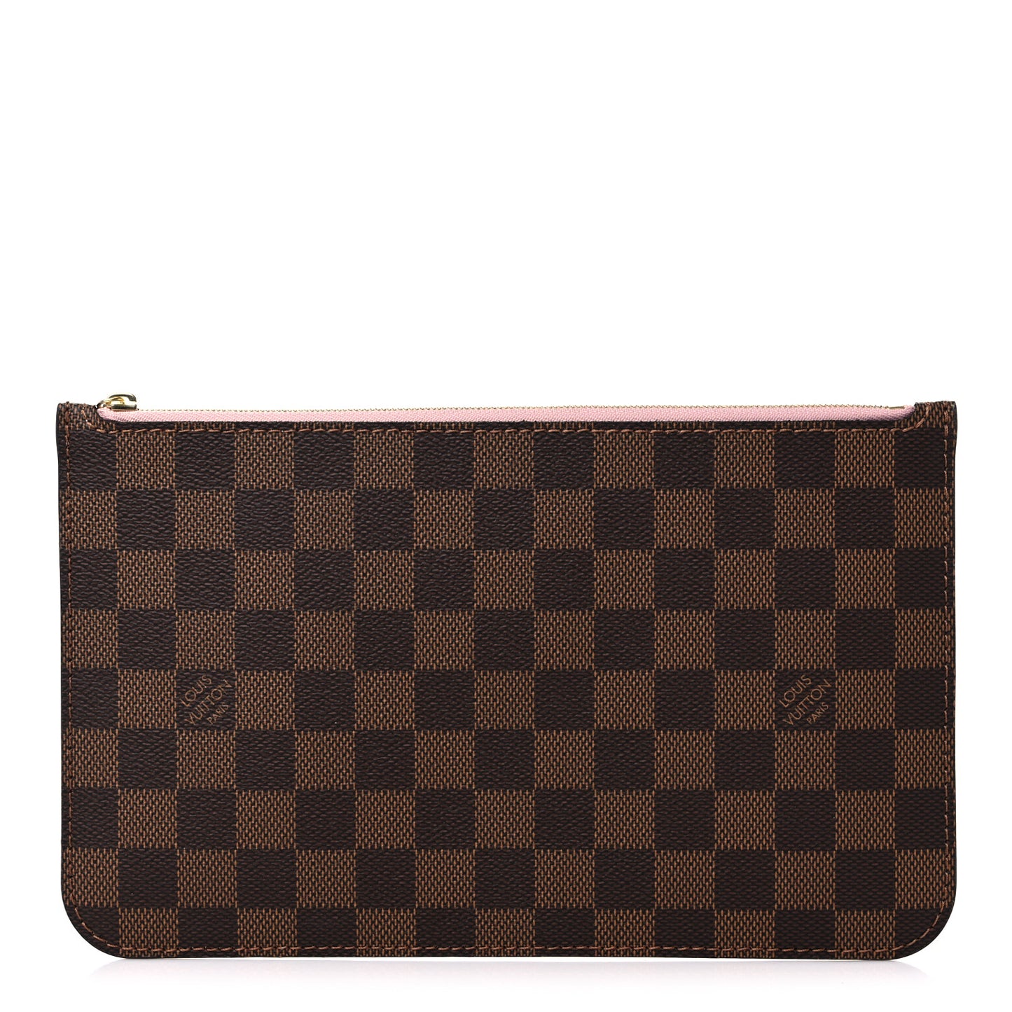 Damier Ebene Neverfull MM GM Pochette Rose Ballerine