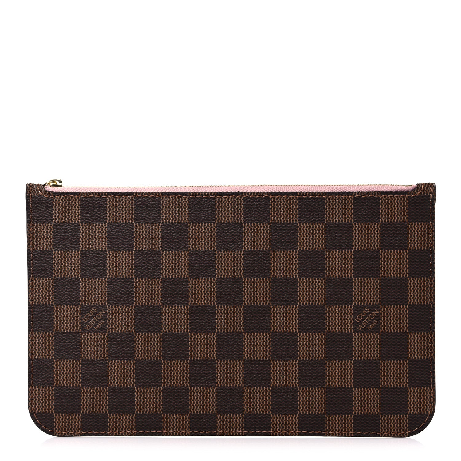 Louis Vuitton Damier Ebene Neverfull MM GM Pochette Rose Ballerine 1 of 7