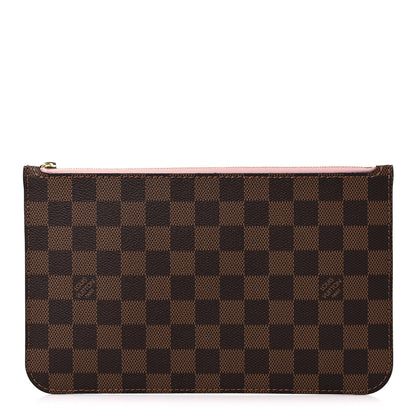 Louis Vuitton Damier Ebene Neverfull MM GM Pochette Rose Ballerine 1 of 7