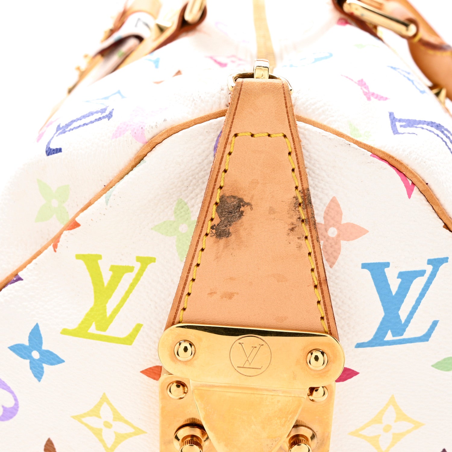 Louis Vuitton Monogram Multicolor Keepall 45 White 11 of 21