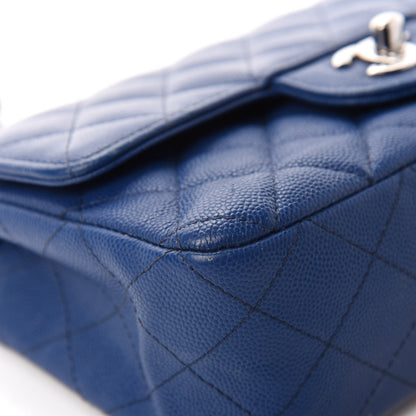 Chanel Caviar Quilted Mini Rectangular Flap Blue 8 of 14