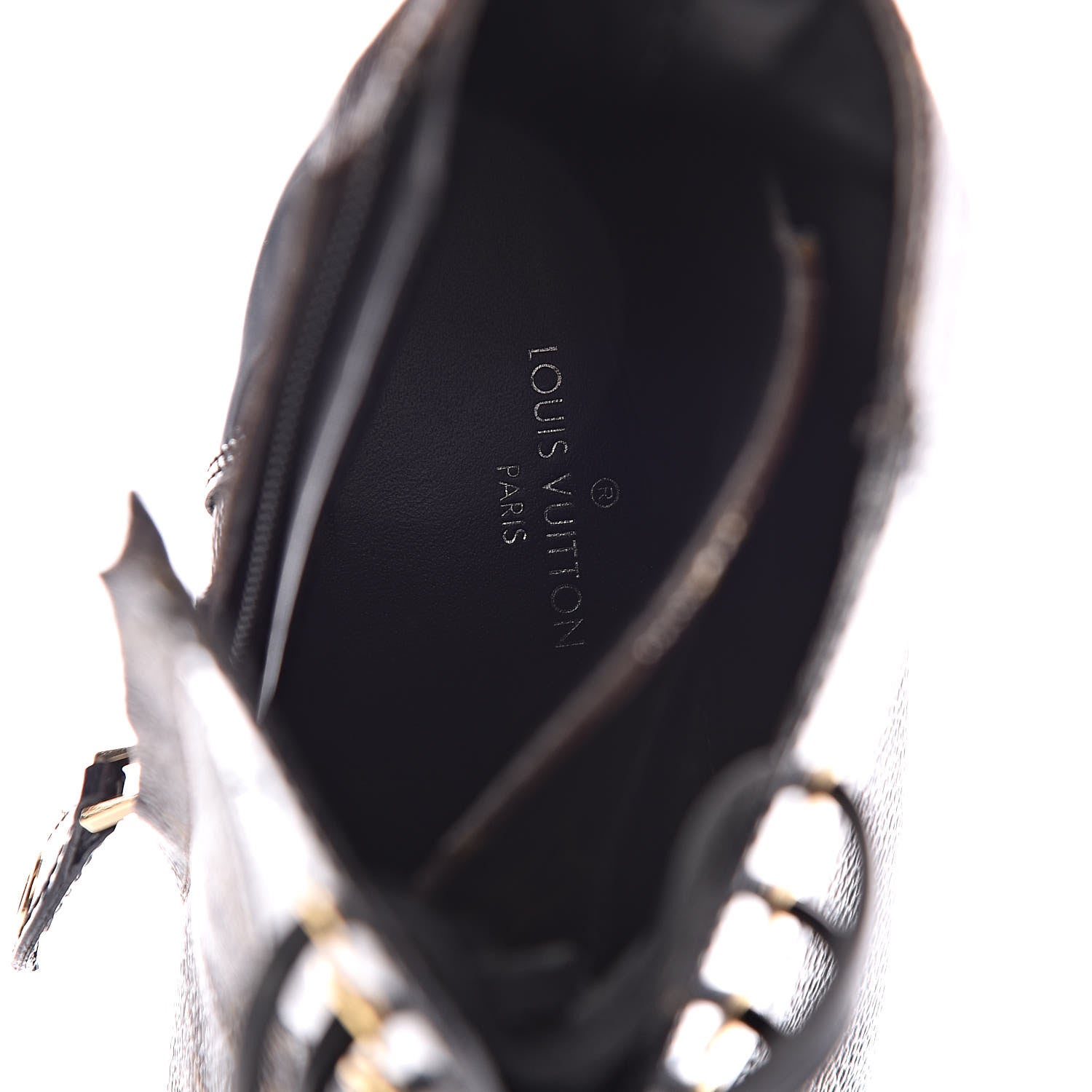 Louis Vuitton Patent Calfskin Monogram Star Trail Ankle Boots 39 Black 10 of 12