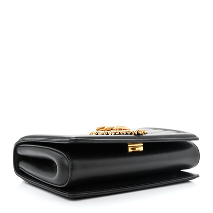 Dolce & Gabbana Calfskin Medium Devotion Crossbody Bag Black 4 of 12