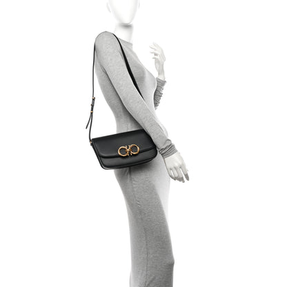 Salvatore Ferragamo Calfskin Small Trapezio Crossbody Black 2 of 10