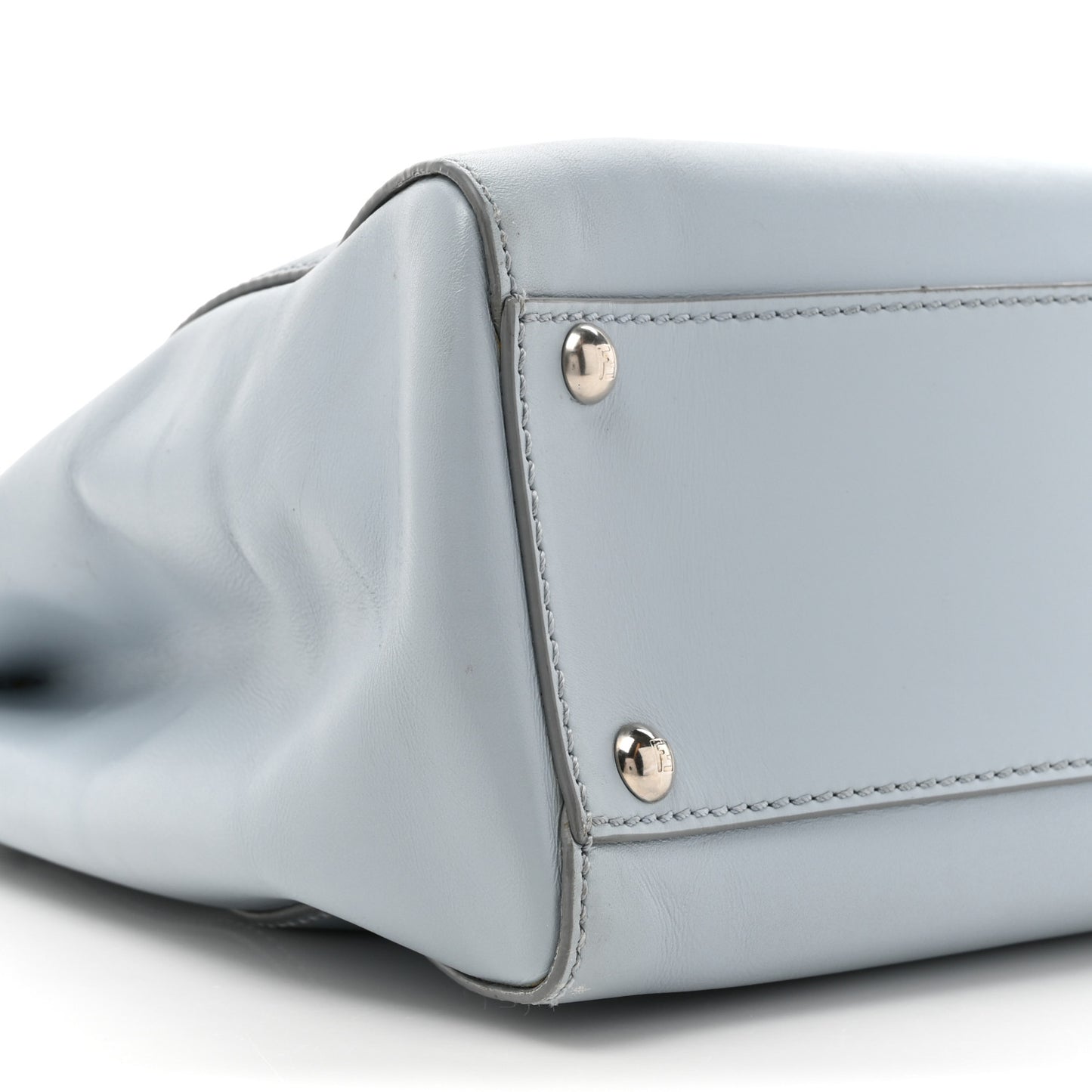 Vitello Morgan Shiny Nappa Medium Peekaboo Iconic Satchel Polvere Sunflower