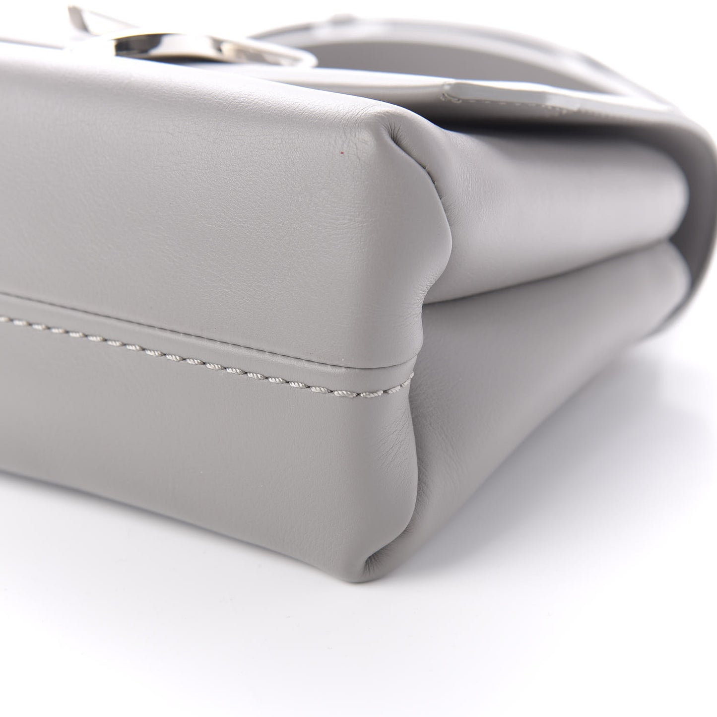 3.1 Smooth Calfskin Mini Alix Top Handle Satchel Cement
