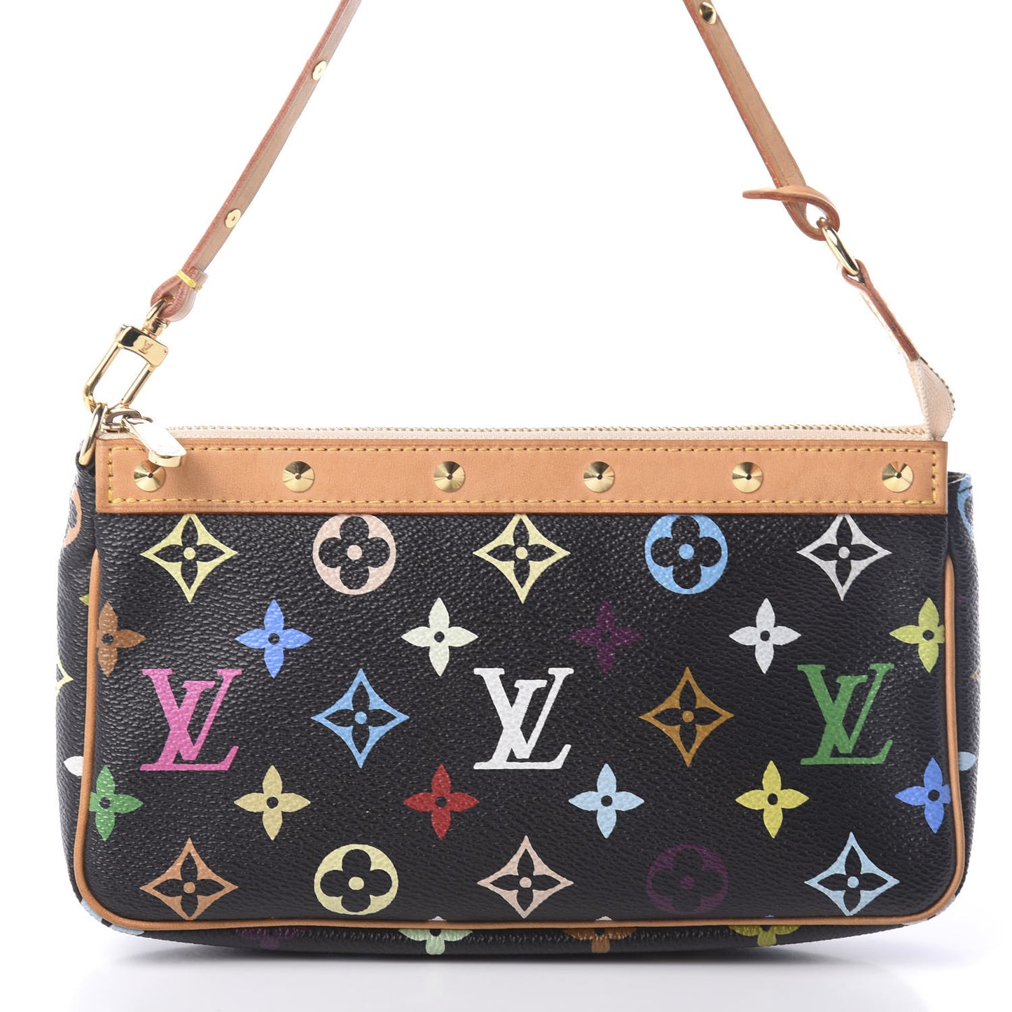 Monogram Multicolor Pochette Accessories Black