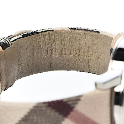 Burberry Stainless Steel Calfskin 34mm Heritage Nova Check Quartz Watch BU9113 7 of 9