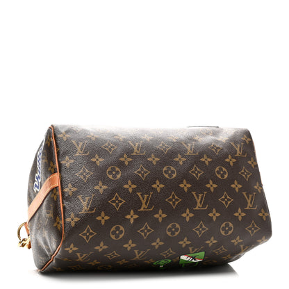 Louis Vuitton Monogram Patches Speedy Bandouliere 30 4 of 11
