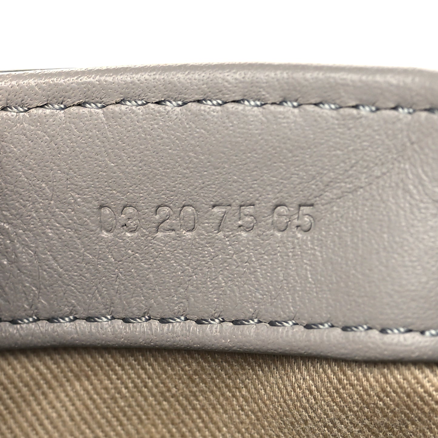 Crocodile Embossed Calfskin Mini C Double Carry Stormy Grey