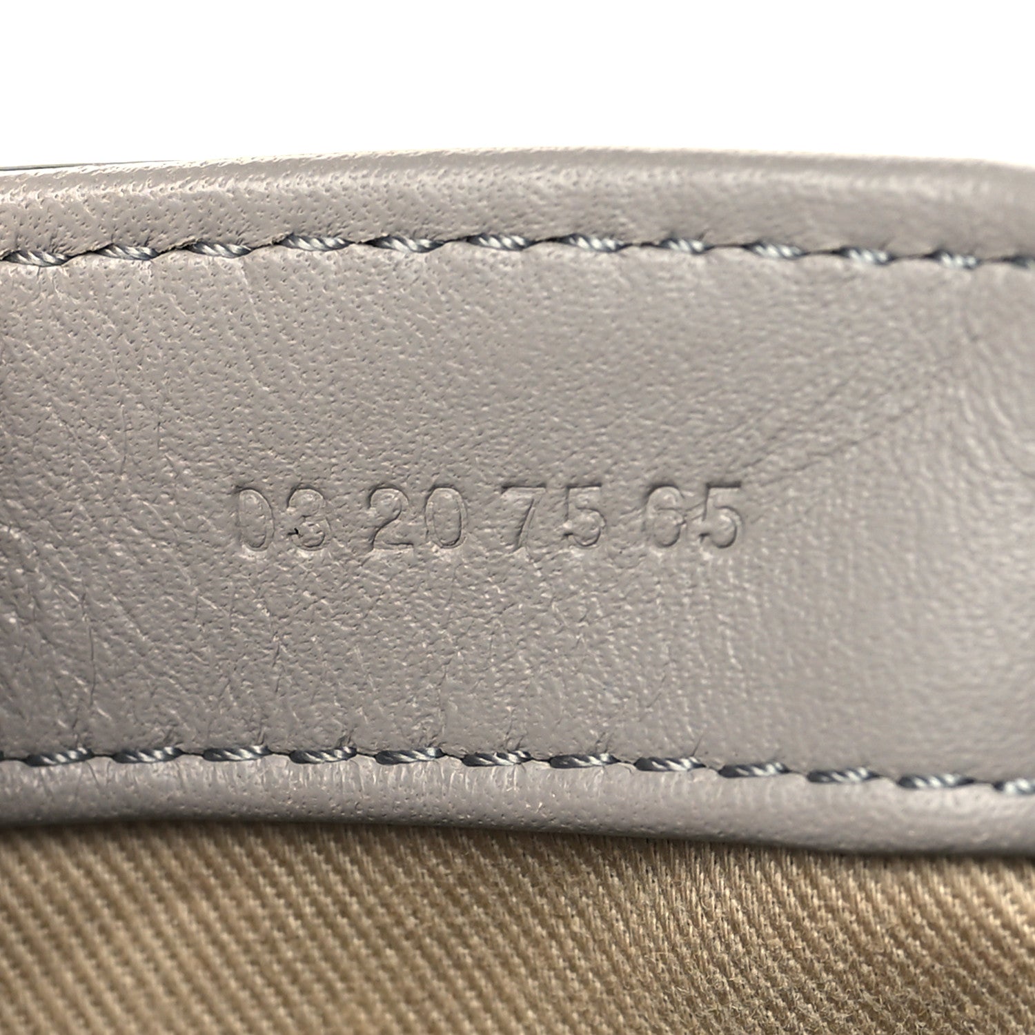 Chloe Crocodile Embossed Calfskin Mini C Double Carry Stormy Grey 7 of 11