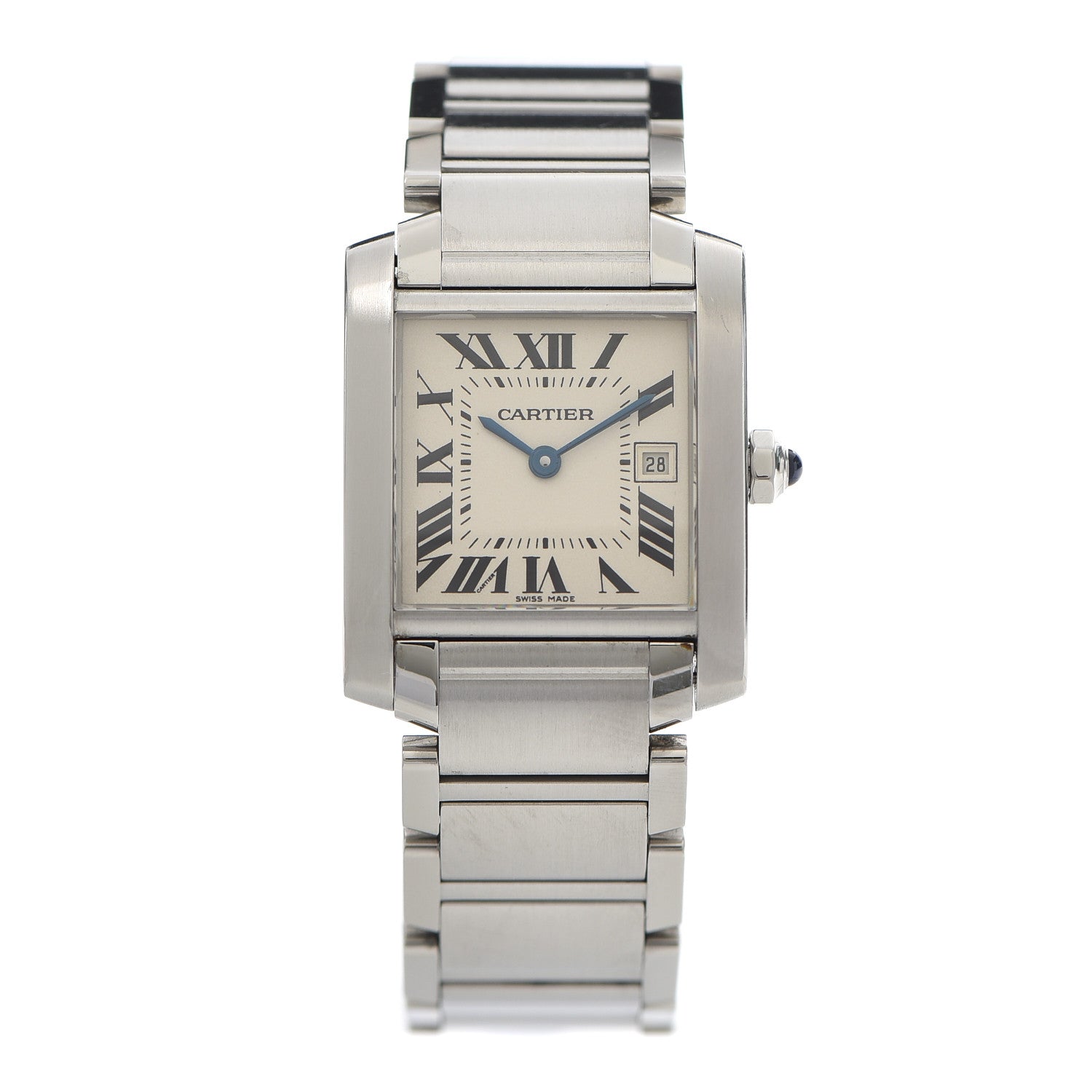 Cartier Stainless Steel 25mm Tank Francaise Quartz Watch 1 of 5