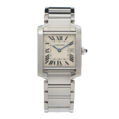 Cartier Stainless Steel 25mm Tank Francaise Quartz Watch 1 of 5