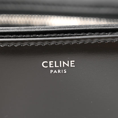 Celine Shiny Calfskin Teen Triomphe Black 6 of 13