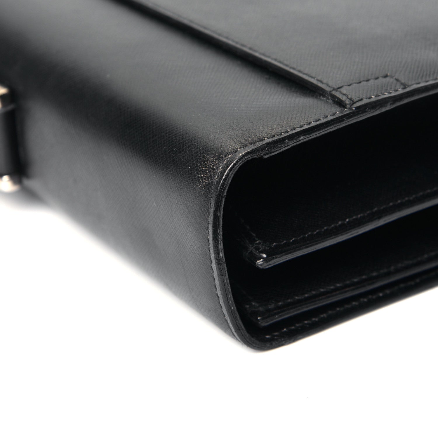 Prada Saffiano Briefcase Black 5 of 6