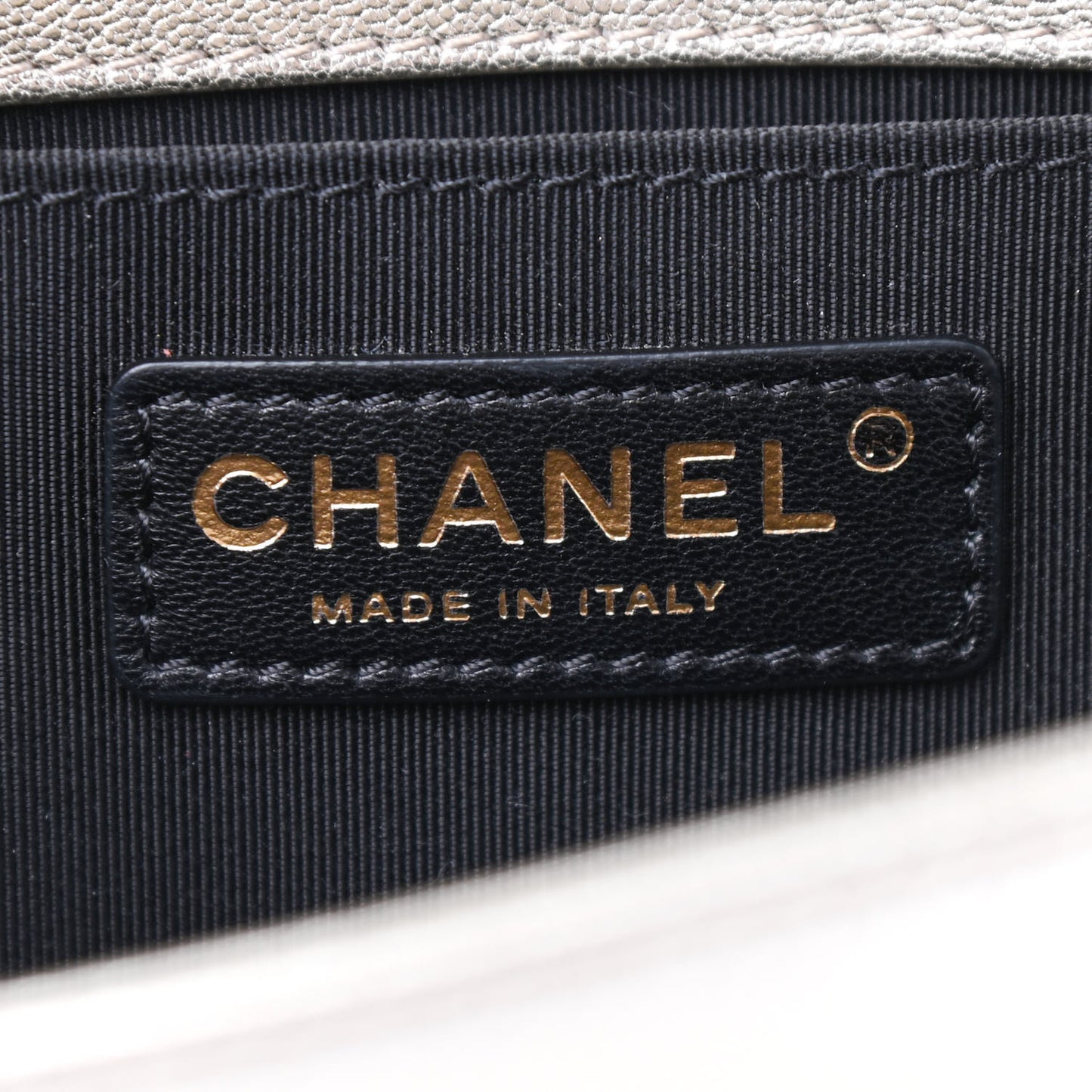 Metallic Goatskin Calfskin Boy Flap Clutch Gold Black