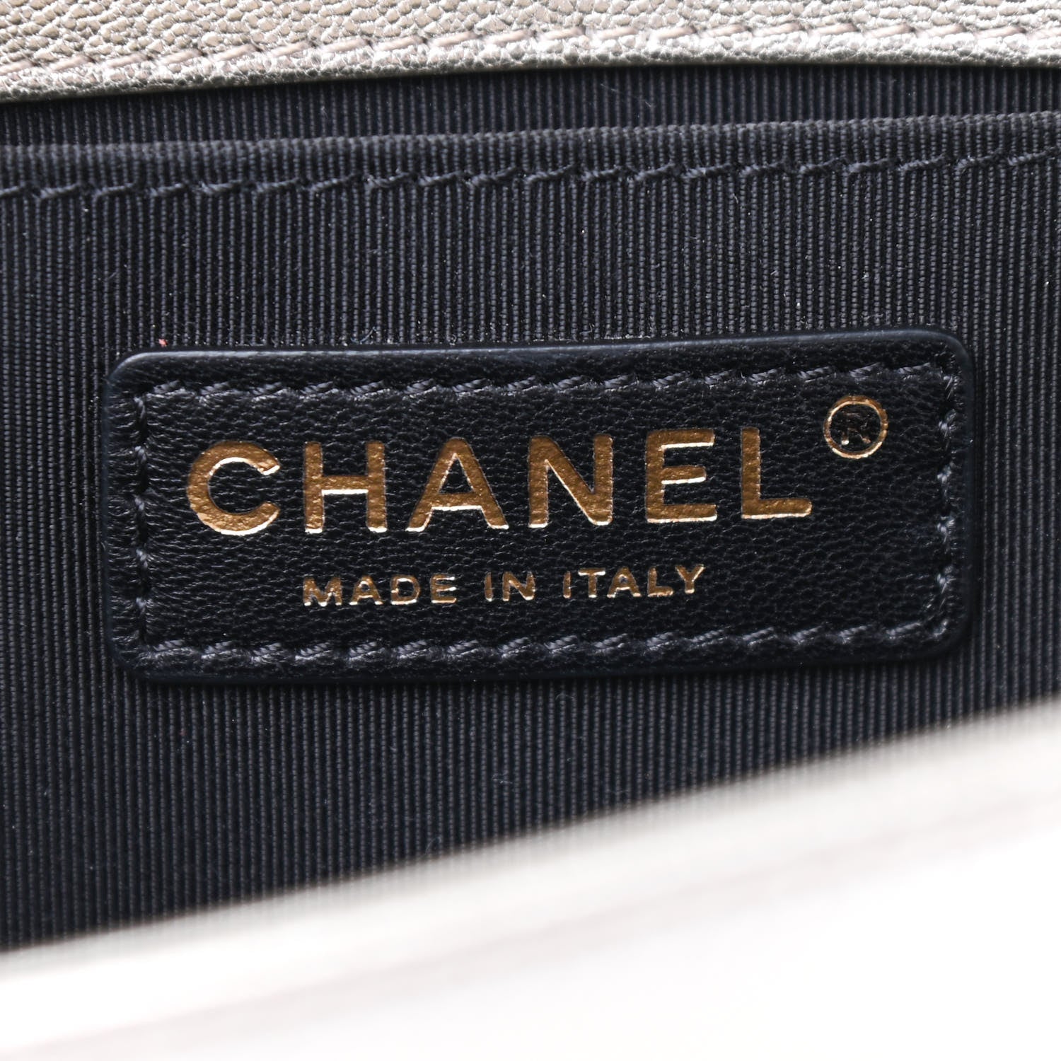 Chanel Metallic Goatskin Calfskin Boy Flap Clutch Gold Black 6 of 8