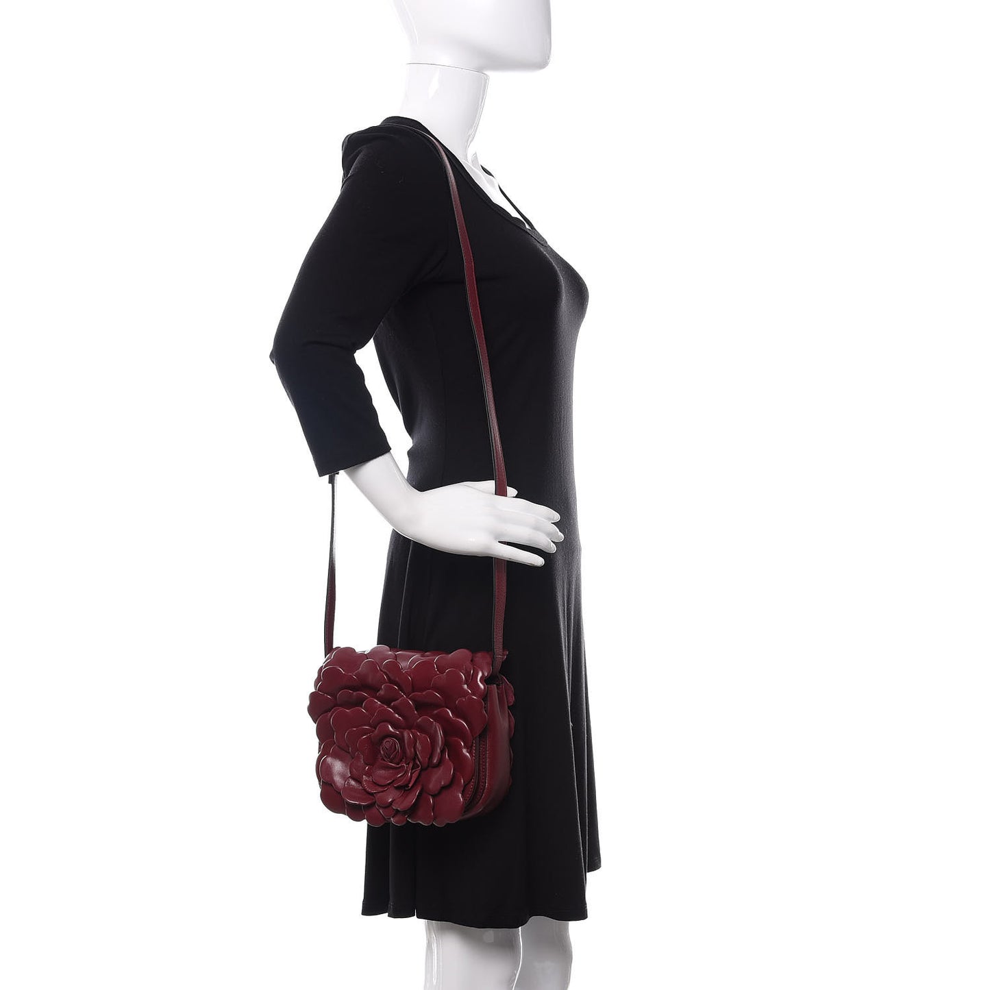 Nappa Atelier 03 Rose Edition Small Flap Crossbody Bag Cerise