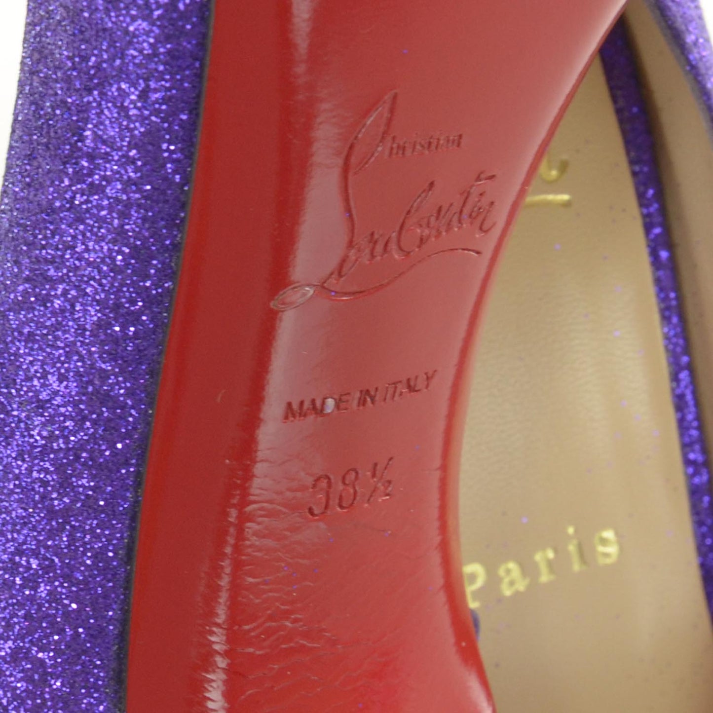 Helmour 100 Glitter Pumps 38.5 Purple