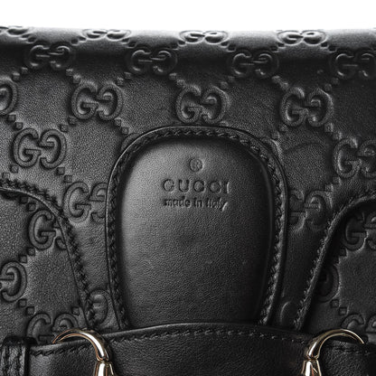Gucci Guccissima Large Emily Chain Shoulder Bag Black 8 of 12
