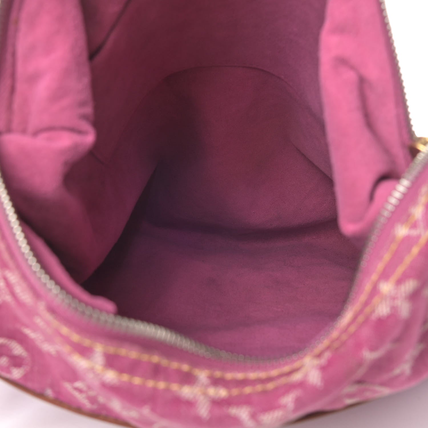 Louis Vuitton Denim Baggy GM Fuchsia 4 of 8