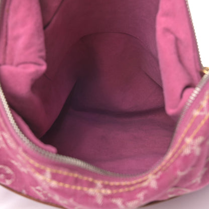 Louis Vuitton Denim Baggy GM Fuchsia 4 of 8