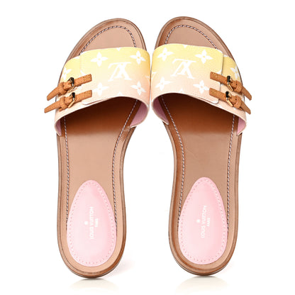 Louis Vuitton Monogram By The Pool Lock It Flat Mule 41 Pink 7 of 10
