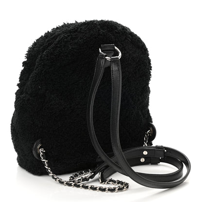 Chanel Mixed Fibers Lambskin Calfskin Quilted CC Tender Backpack Black 3 of 9