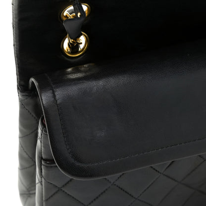 Chanel Lambskin Quilted Medium Double Flap Black 17 of 17