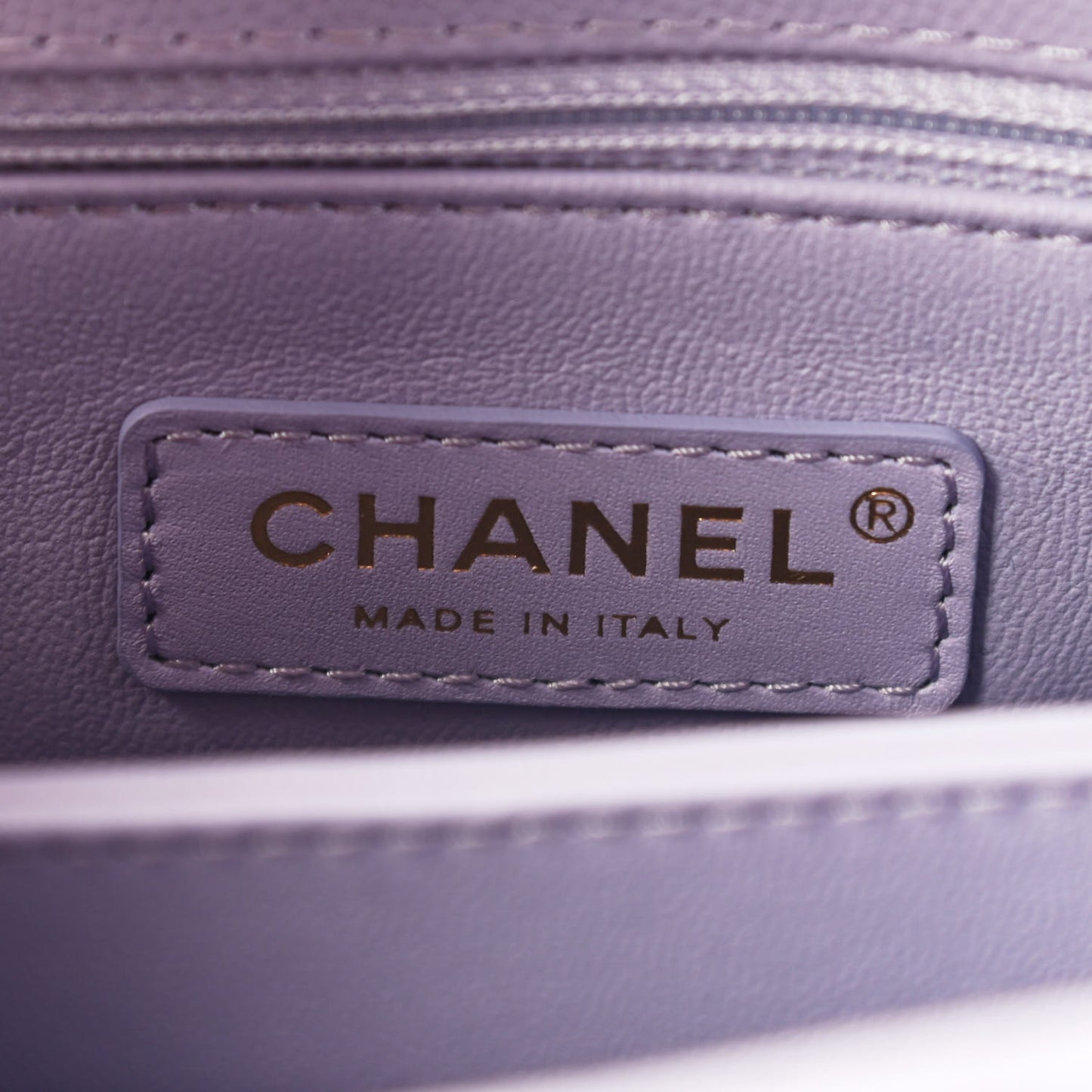 Caviar Quilted Mini Coco Handle Flap Light Purple