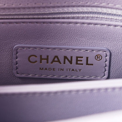 Chanel Caviar Quilted Mini Coco Handle Flap Light Purple 6 of 9