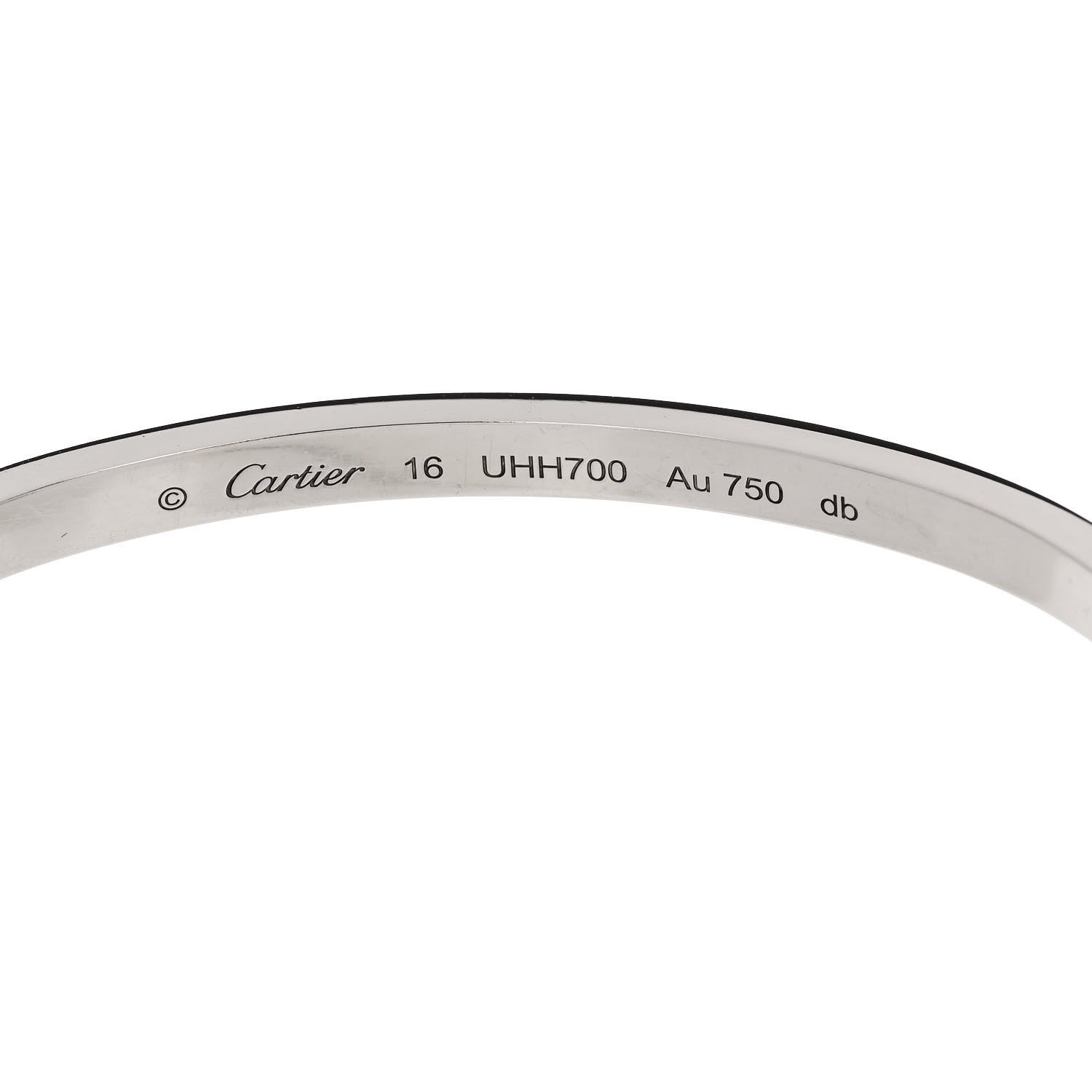 Cartier 18K White Gold Small LOVE Bracelet 16 6 of 7