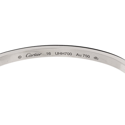 Cartier 18K White Gold Small LOVE Bracelet 16 6 of 7
