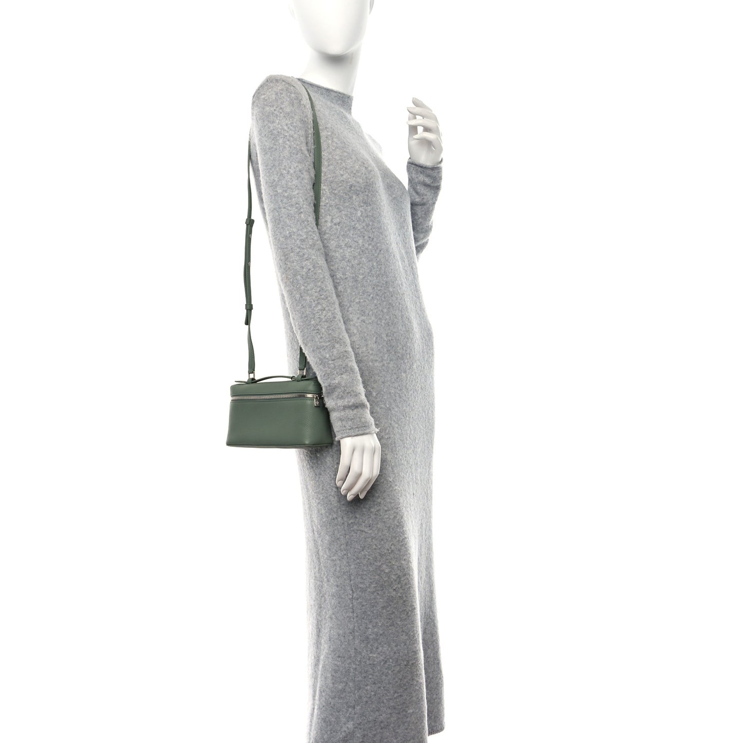 Grained Calfskin L19 Extra Pocket Pouch Sage Brush Leaves