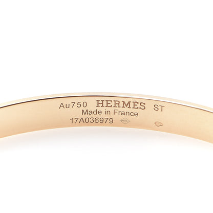 Hermes 18K Rose Gold PM Collier De Chien Bracelet ST 4 of 6