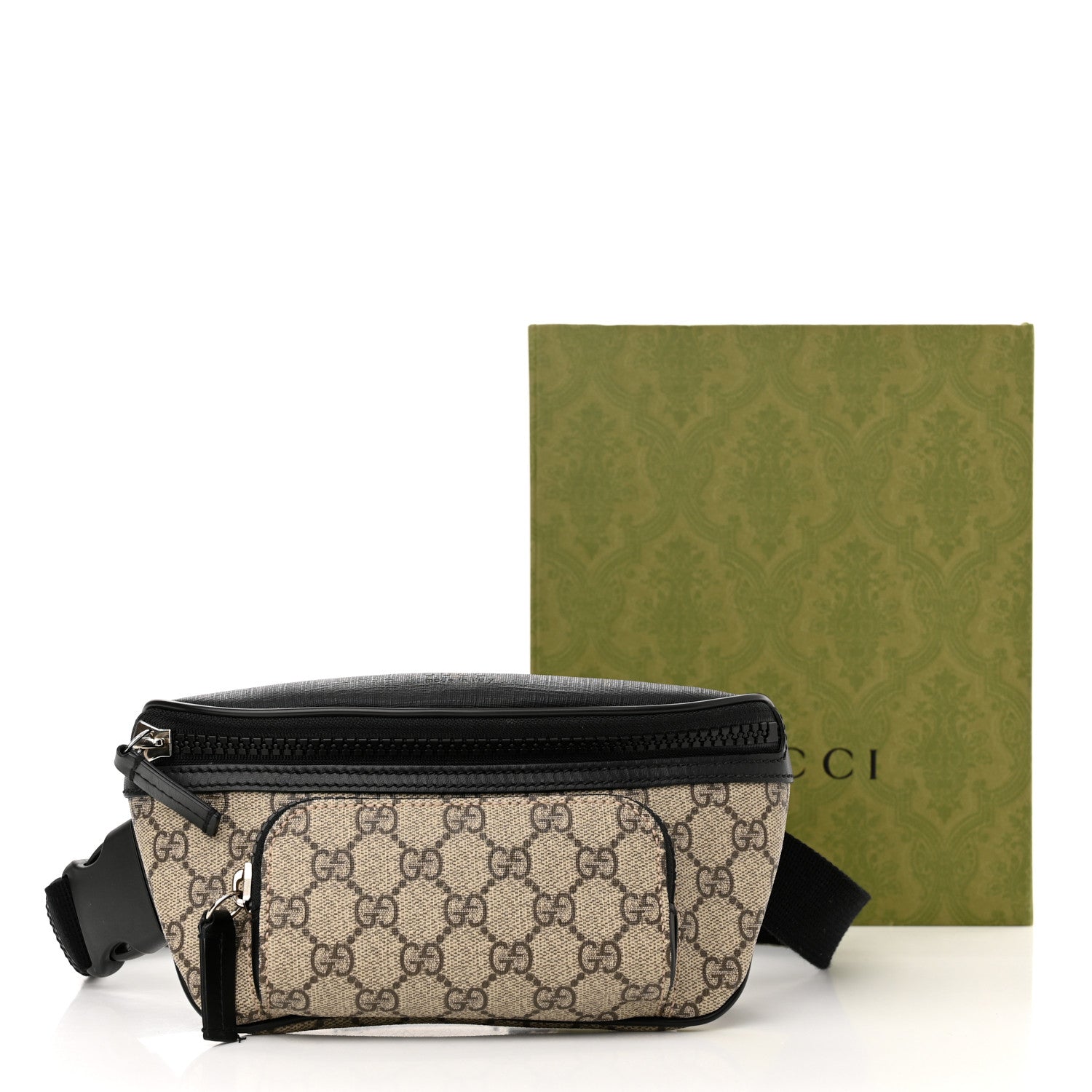 Gucci GG Supreme Monogram Belt Bag Black 12 of 12