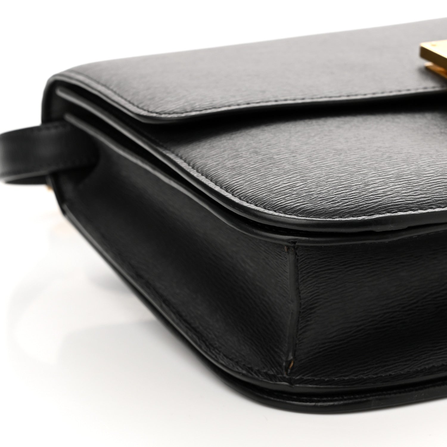 Celine Liege Calfskin Medium Classic Box Flap Bag Black 9 of 11