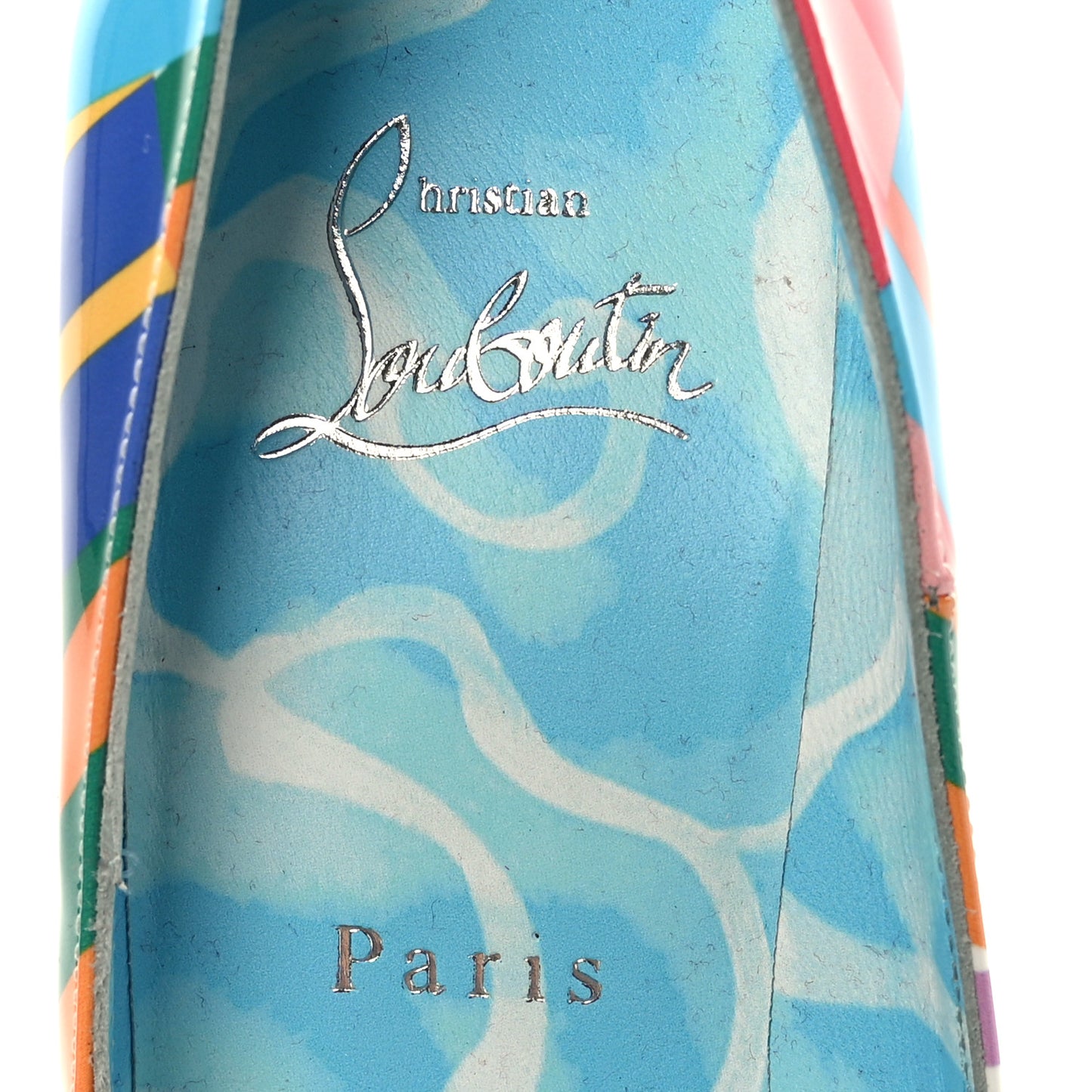 Patent Striped Grand Bain Swimming Pool So Kate120 Pumps 36 Multicolor
