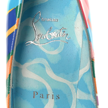 Christian Louboutin Patent Striped Grand Bain Swimming Pool So Kate120 Pumps 36 Multicolor 6 of 7
